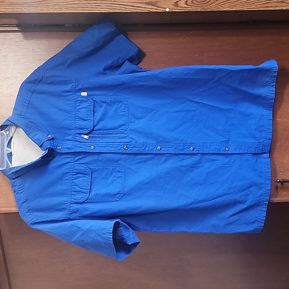Field And Stream Short Sleeve Button Down Sz Xl - image 1